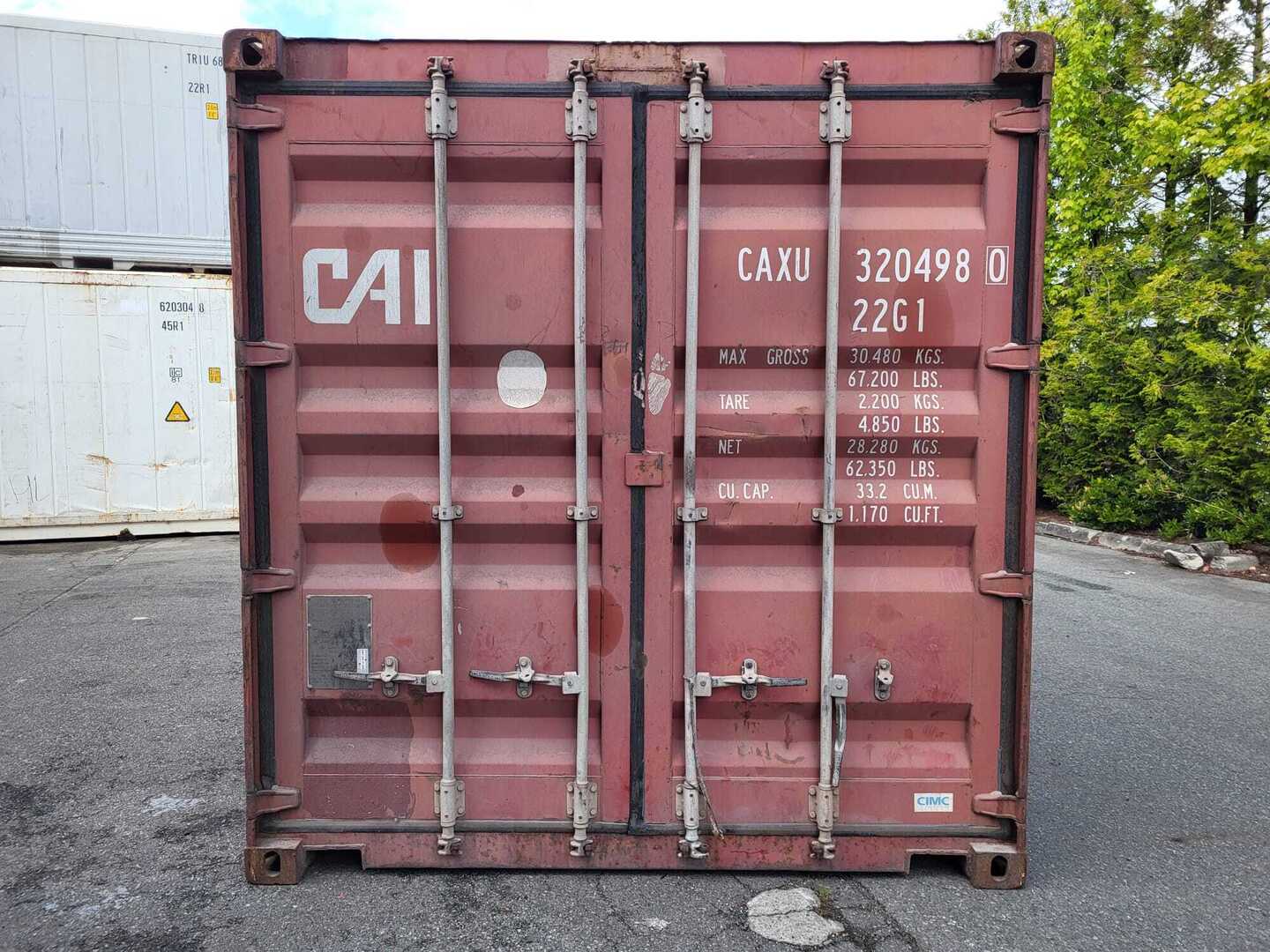 772733 20 ft Standard Shipping Container - CAXU3204980 - Image 1