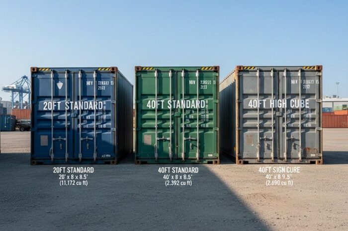 Loading Container Sizes Container Sizes Explained 20ft vs 40ft vs High Cube - Maple Containers