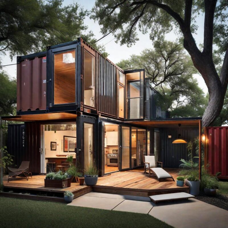 Creative Uses for Shipping Containers Canada featuring modern container homes, offices, retail shops, and customized storage units.