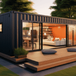 Modern container home showcasing Top Container Conversion Ideas in Canada for Modern Living with sustainable and smart space design features.